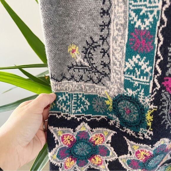 Anthropologie Akemi+Kin Kaleidoscope Boho Sweater Multicolored Mini Dress - Picture 4 of 7